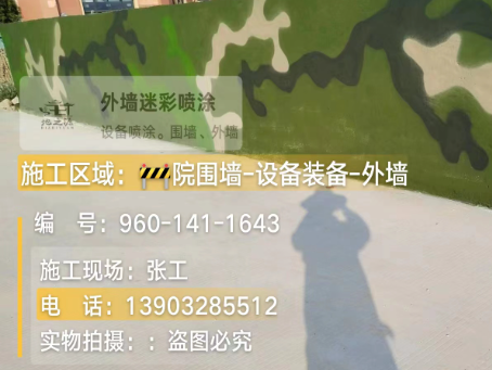 乌鲁木齐 迷彩漆喷涂价格（按平方米计费）